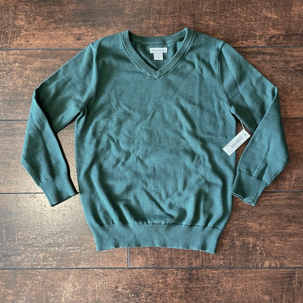 SOLD: Green V-Neck Sweater